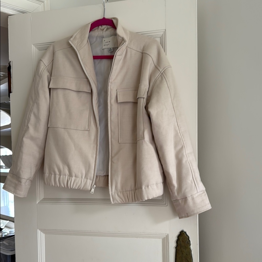 A New Day Cream Bomber Jacket